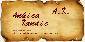 Ankica Kandić vizit kartica